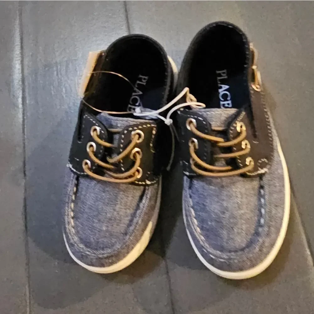 The Children’s PlaceToddler Boys Chambray Boat Shoes - Navy toddler size…